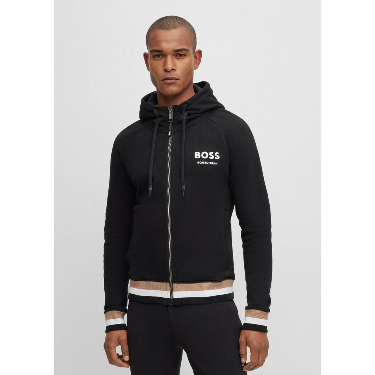 Boss Equestrian Kapuzenjacke Herren River Signature Stripe HW 2023 Herrenjacke Sweatjacke Boss Equestrian Kapuzenjacke Herren River Signature Stripe HW 2023 Herrenjacke Sweatjacke