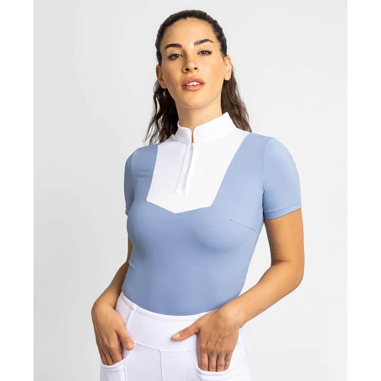 Maximilian Equestrian Shirt Damen Short Sleeve Sienna Turniershirt Maximilian Equestrian Shirt Damen Short Sleeve Sienna Turniershirt