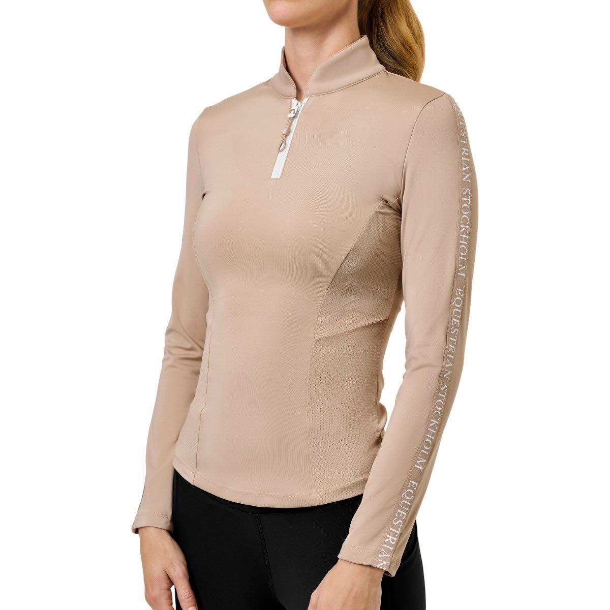 Equestrian Stockholm Longsleeve Damen Power Top Sand Kollektion Sand M | kavalio - für mich und mein Pferd