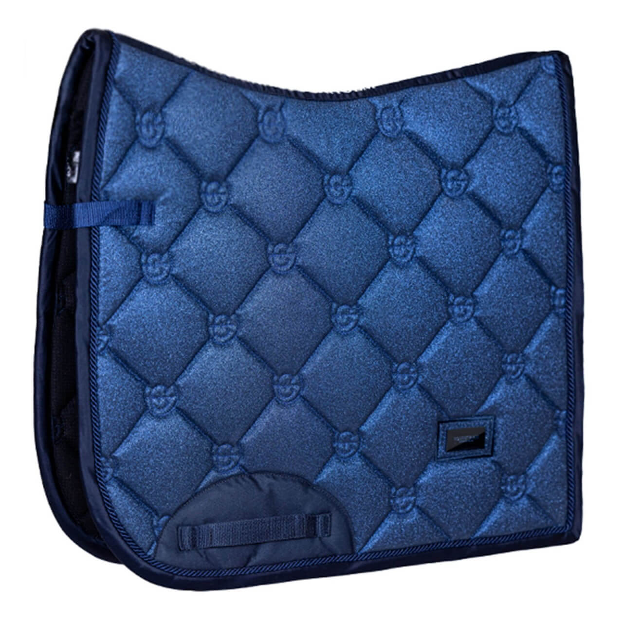 Equestrian Stockholm Dressurschabracke Blue Meadow Glimmer Schabracke Equestrian Stockholm Dressurschabracke Blue Meadow Glimmer Schabracke