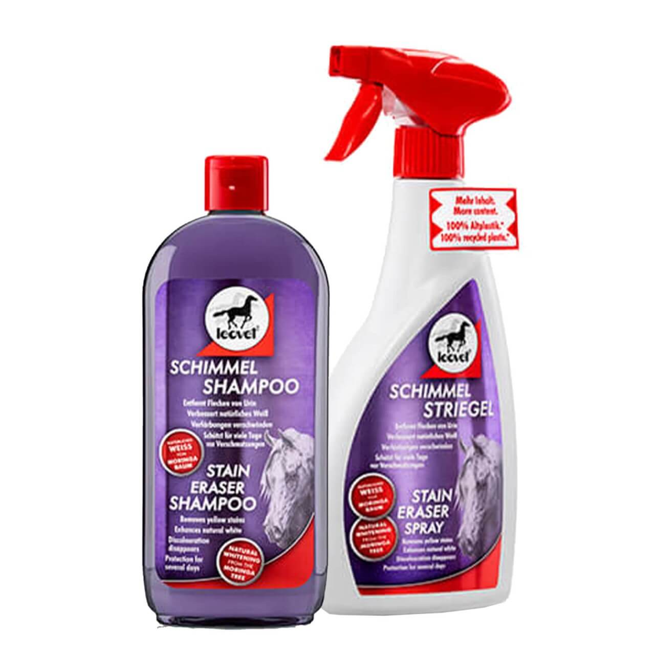 leovet Schimmel-Pflegeset - Schimmel Striegel Anti-Flecken Spray & Schimmel Shampoo leovet Schimmel-Pflegeset - Schimmel Striegel Anti-Flecken Spray & Schimmel Shampoo