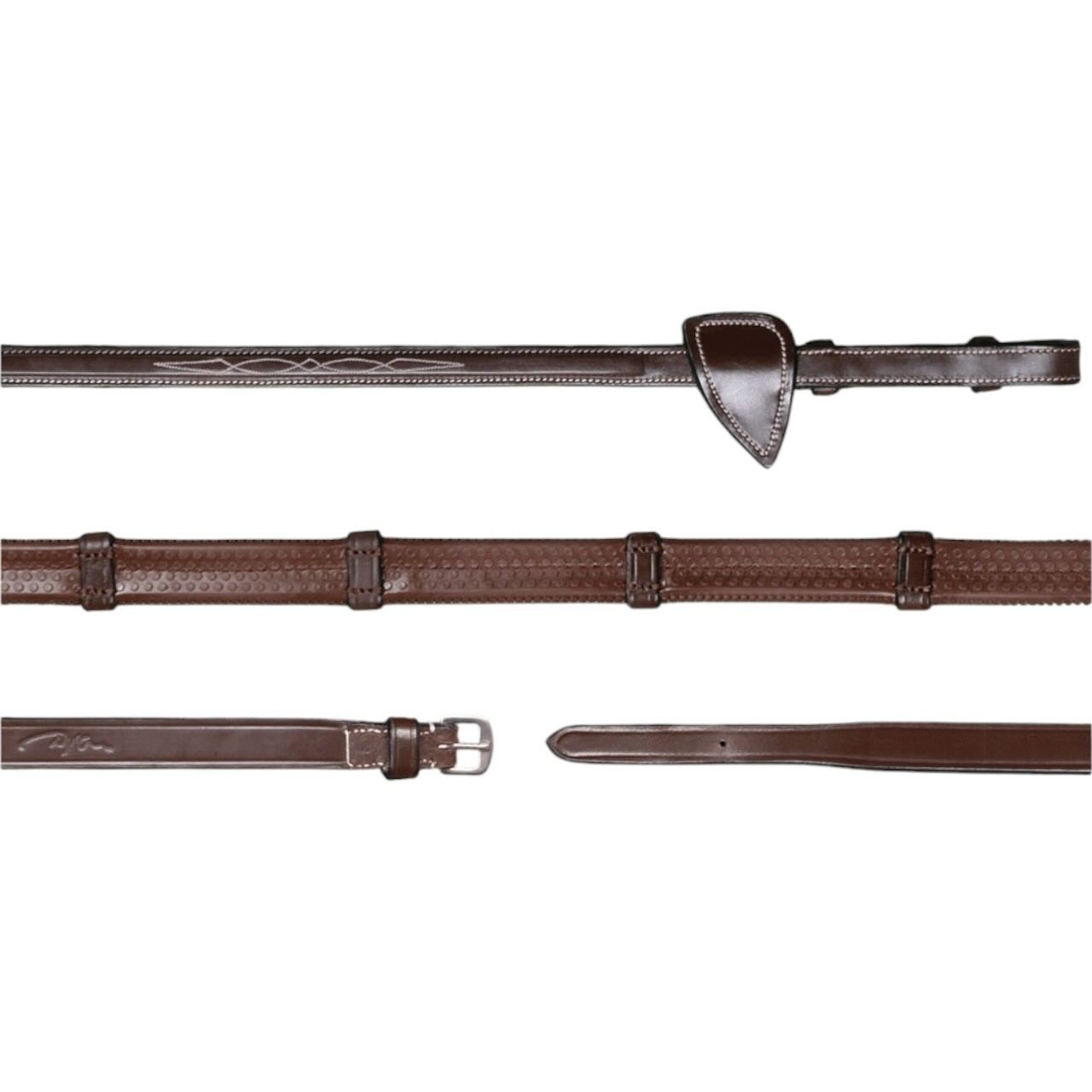 Dy´on Gummizügel 13mm mit 7 Lederstegen US Collection Zügel Dy´on Gummizügel 13mm mit 7 Lederstegen US Collection Zügel