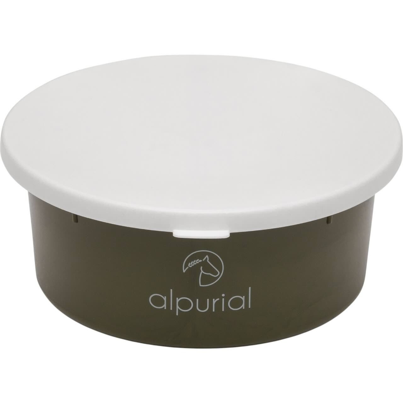 Alpurial Futterschüssel mit Deckel 5l Pferdenapf Alpurial Futterschüssel mit Deckel 5l Pferdenapf