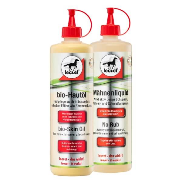 Mähnen-und Hautpflege Set - Mähnenliquid & Bio-Hautöl Mähnen-und Hautpflege Set - Mähnenliquid & Bio-Hautöl