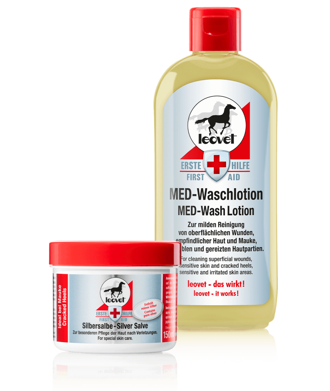 leovet Hautpflege Set - Silbersalbe & MED-Waschlotion leovet Hautpflege Set - Silbersalbe & MED-Waschlotion