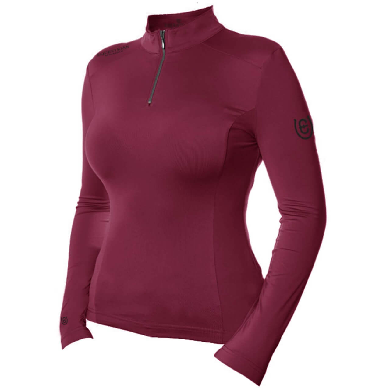 Equestrian Stockholm Baselayer Damen UV Protection Bordeaux Longsleeve Equestrian Stockholm Baselayer Damen UV Protection Bordeaux Longsleeve
