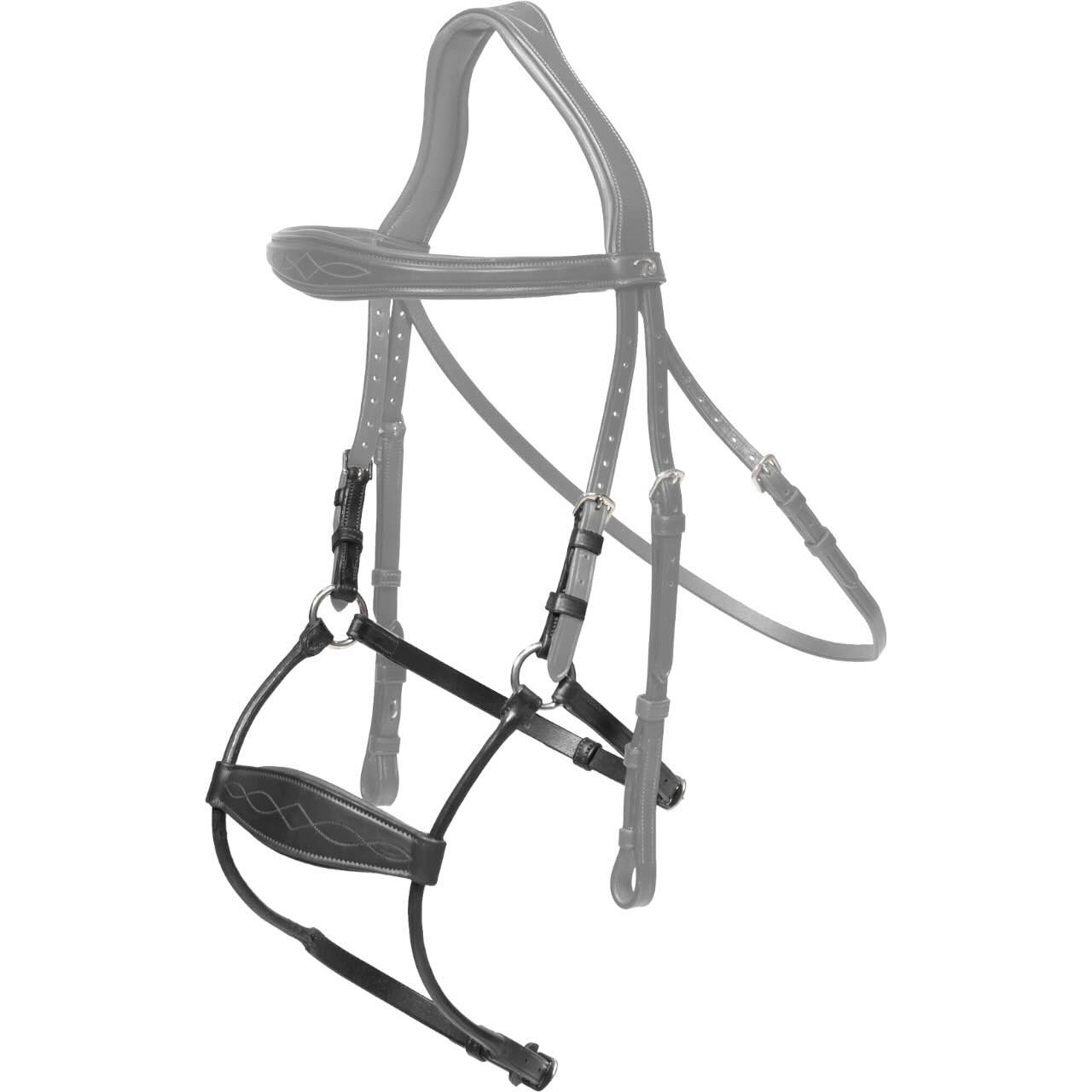 Dy ́on Nasenriemen Hybrid New English Collection Riemen Black Cob | kavalio - für mich und mein Pferd