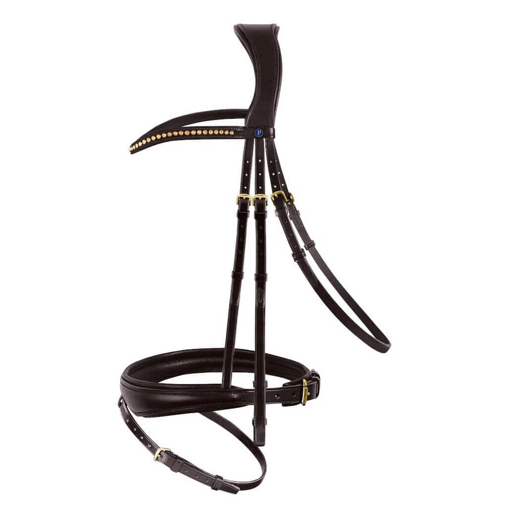 Passier Trense PASSIERBLU Spirit Trensenzaum Havanna/Messing Vollblut | kavalio - für mich und mein Pferd