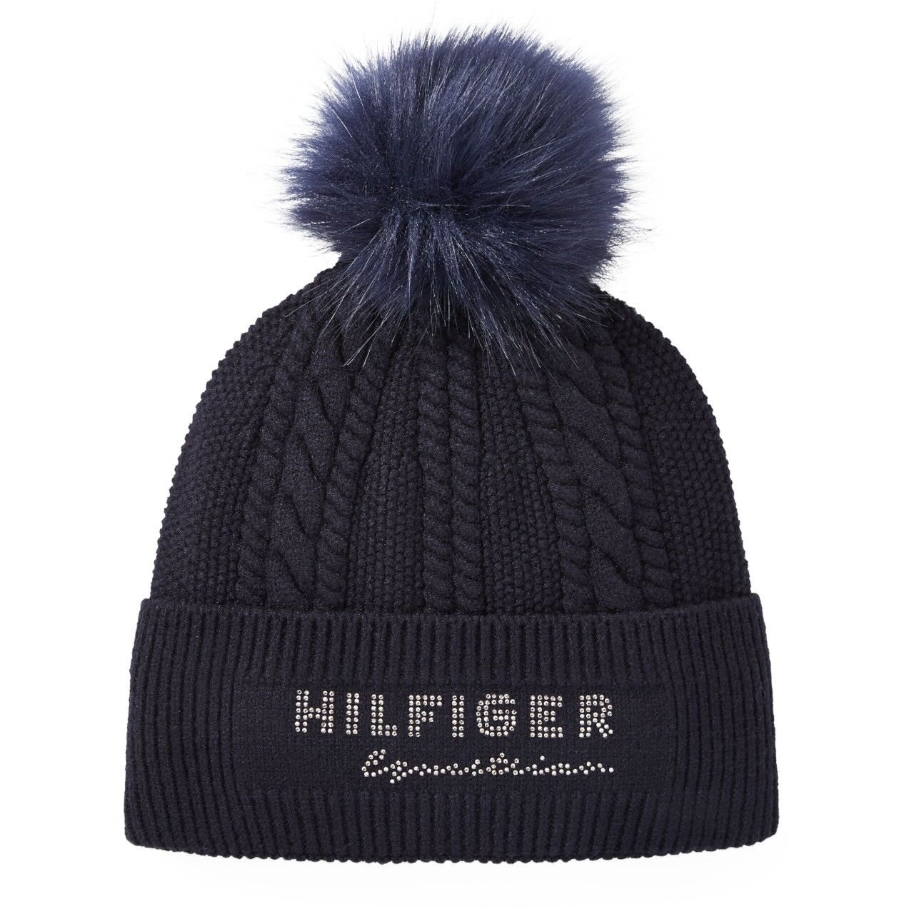 Tommy Hilfiger Equestrian Mütze Unisex Perry HW 2025 Bommelmütze Tommy Hilfiger Equestrian Mütze Unisex Perry HW 2025 Bommelmütze