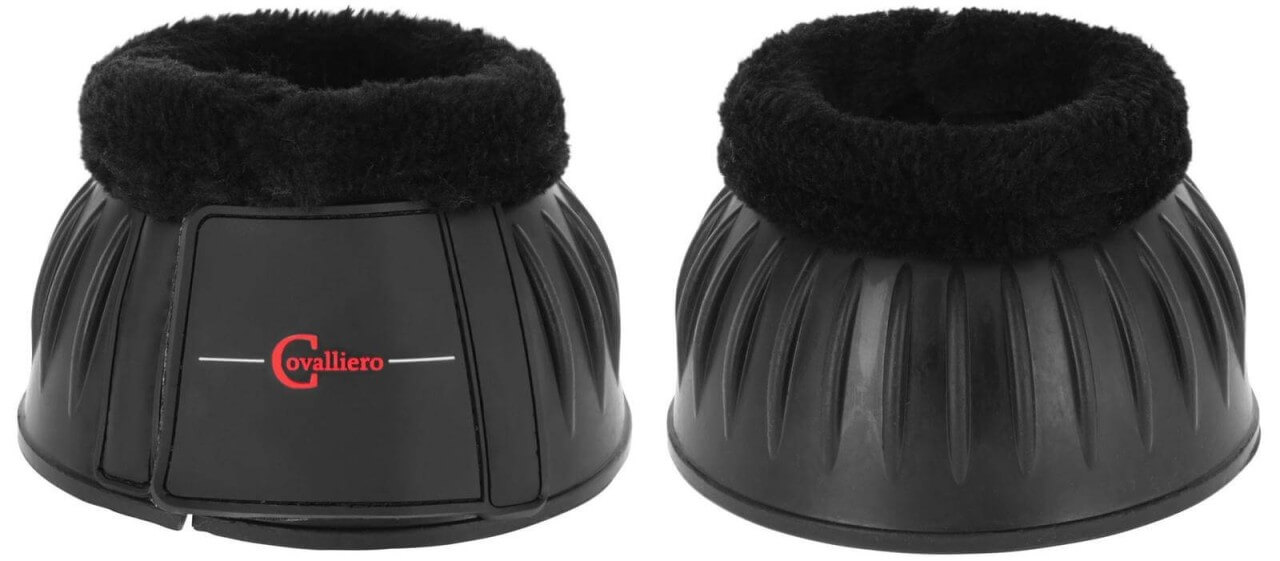 Covalliero Hufglocken Gummi mit Teddy-Fleece Sprungglocken Covalliero Hufglocken Gummi mit Teddy-Fleece Sprungglocken