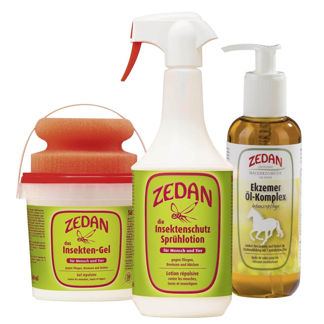 ZEDAN Insektenschutz Set - Gel mit Schwamm, Insektenspray & Ekzemer Öl-Komplex ZEDAN Insektenschutz Set - Gel mit Schwamm, Insektenspray & Ekzemer Öl-Komplex
