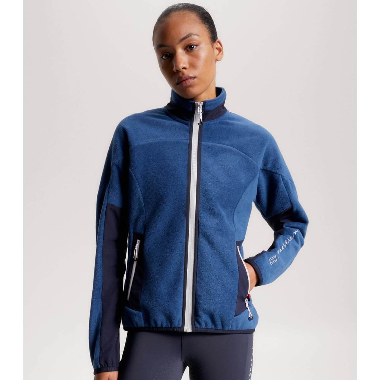 Tommy Hilfiger Equestrian Jacke Damen Thermo Zip HW 2023 Fleecejacke Tommy Hilfiger Equestrian Jacke Damen Thermo Zip HW 2023 Fleecejacke