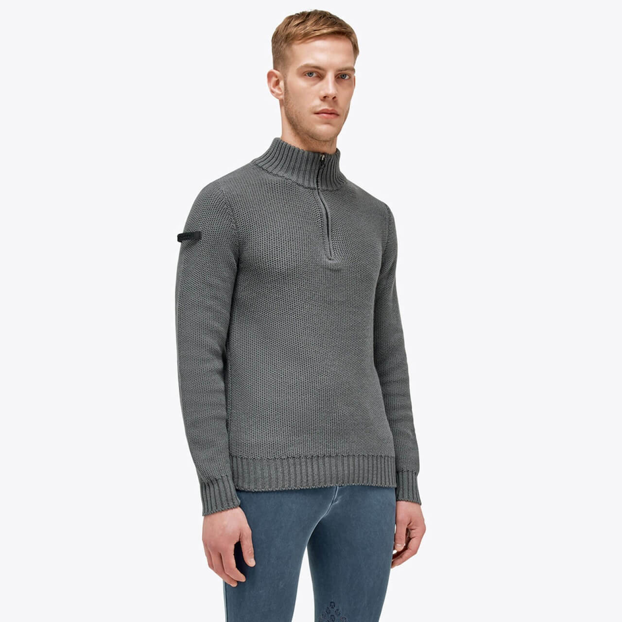 Cavalleria Toscana Pullover Herren CT Label Half Zip Turtleneck Merino Wool Knit Sweater HW 2023 Cavalleria Toscana Pullover Herren CT Label Half Zip Turtleneck Merino Wool Knit Sweater HW 2023