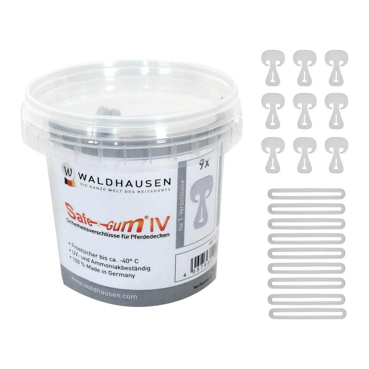 Waldhausen Safe-Gum 18er Set für Karabiner und T-Verschlüsse Waldhausen Safe-Gum 18er Set für Karabiner und T-Verschlüsse