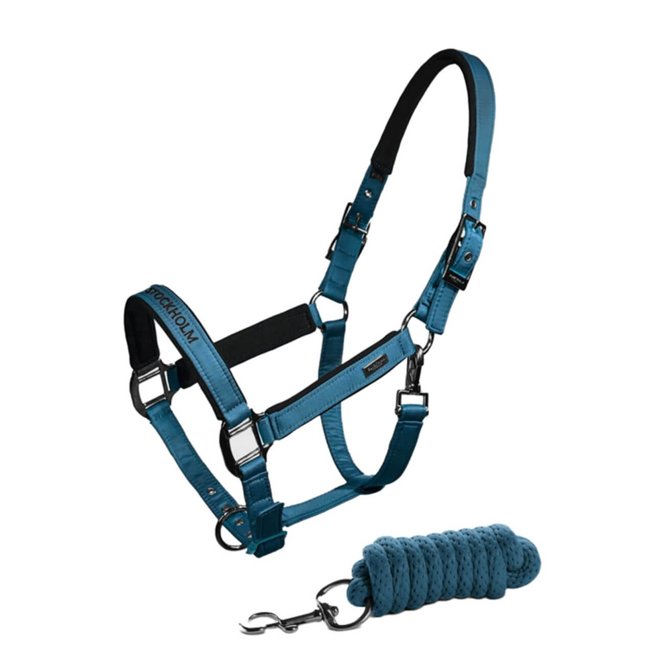 Equestrian Stockholm Halfter mit Strick Aurora Blues HW 2022 Equestrian Stockholm Halfter mit Strick Aurora Blues HW 2022
