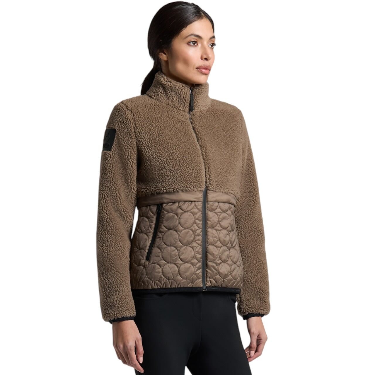 Cavalleria Toscana Fleecejacke Damen Zip-Up HW 2025 Teddyjacke Cavalleria Toscana Fleecejacke Damen Zip-Up HW 2025 Teddyjacke