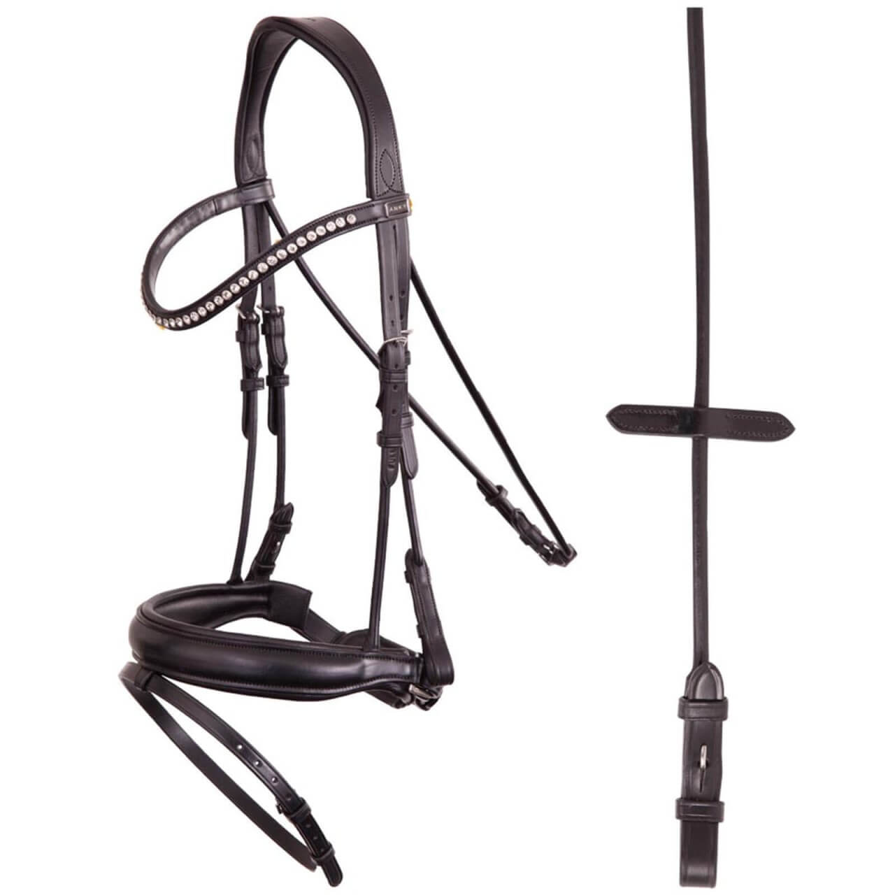 ANKY Trensenzaum ATH15012 Shaped Bridle mit Zügel ANKY Trensenzaum ATH15012 Shaped Bridle mit Zügel
