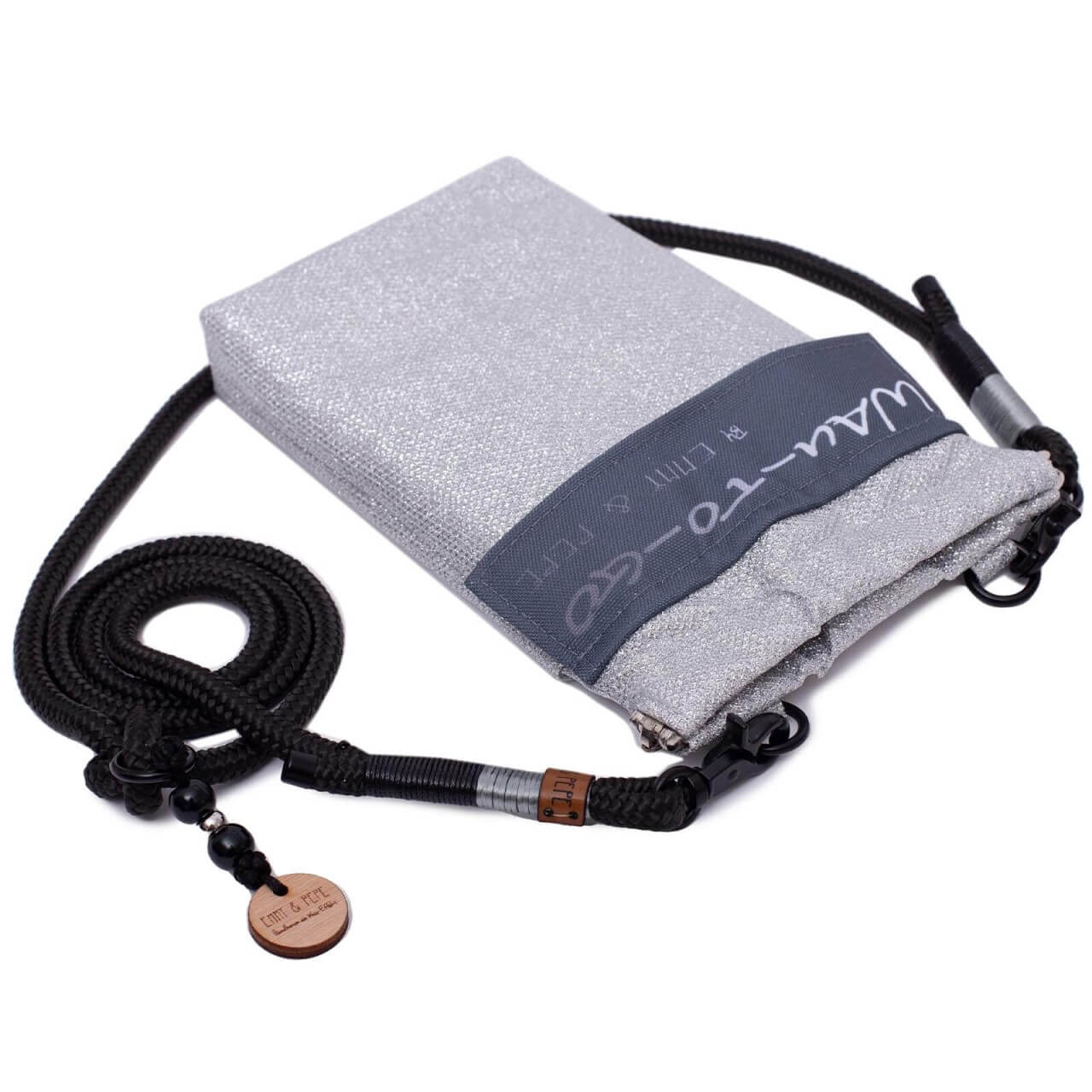 Emmy & Pepe Tasche Wau-to-go Bling Bling Platin Gassitasche Emmy & Pepe Tasche Wau-to-go Bling Bling Platin Gassitasche