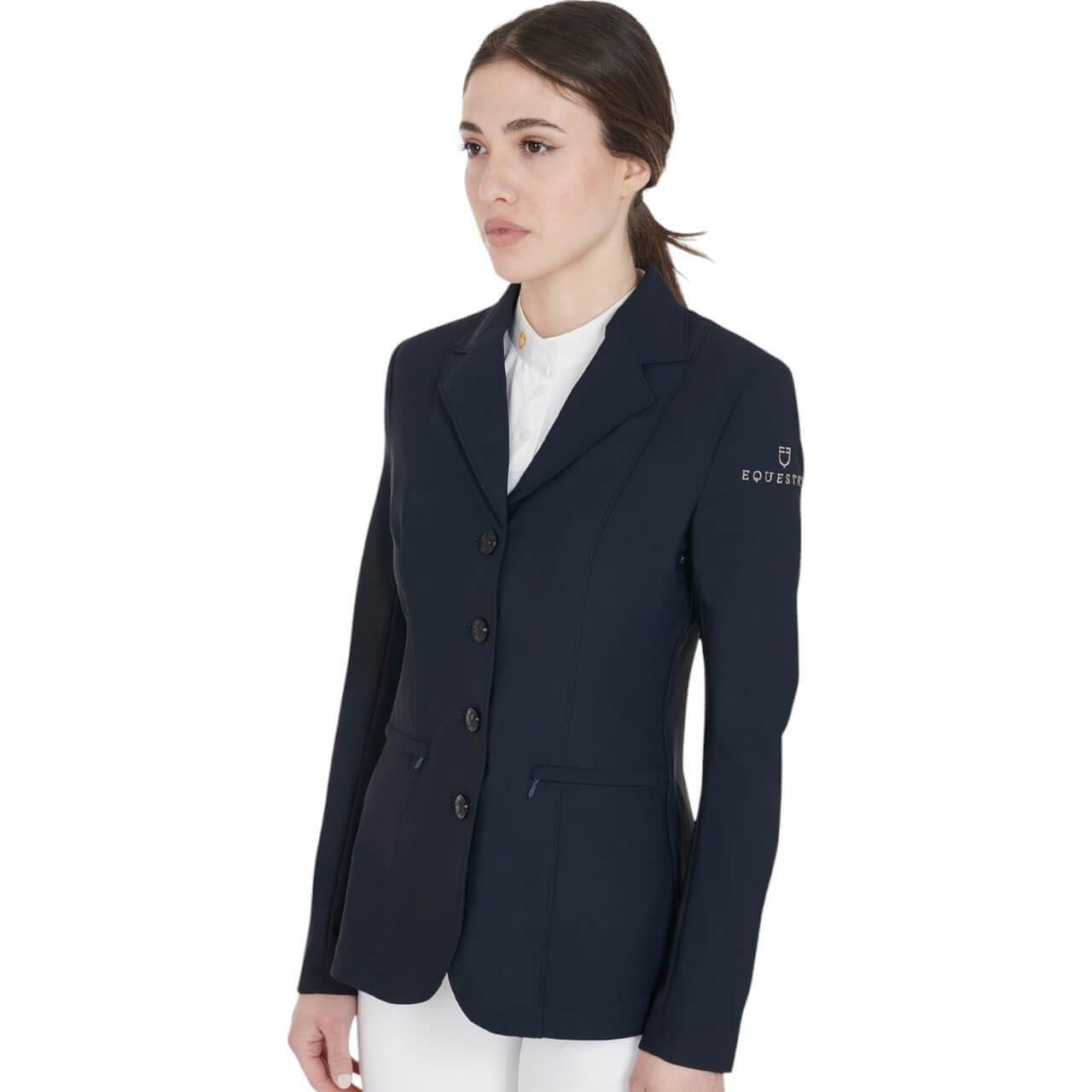 Equestro Turnierjacket Damen Four Button Anatomical Cut Competition Jacket Equestro Turnierjacket Damen Four Button Anatomical Cut Competition Jacket