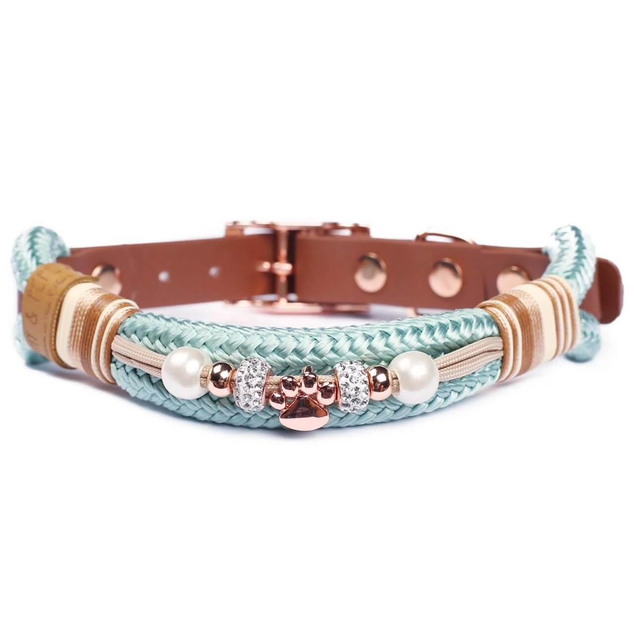 Emmy & Pepe Halsband Purzel mit Perlen Tauhalsband Hundehalsband Emmy & Pepe Halsband Purzel mit Perlen Tauhalsband Hundehalsband