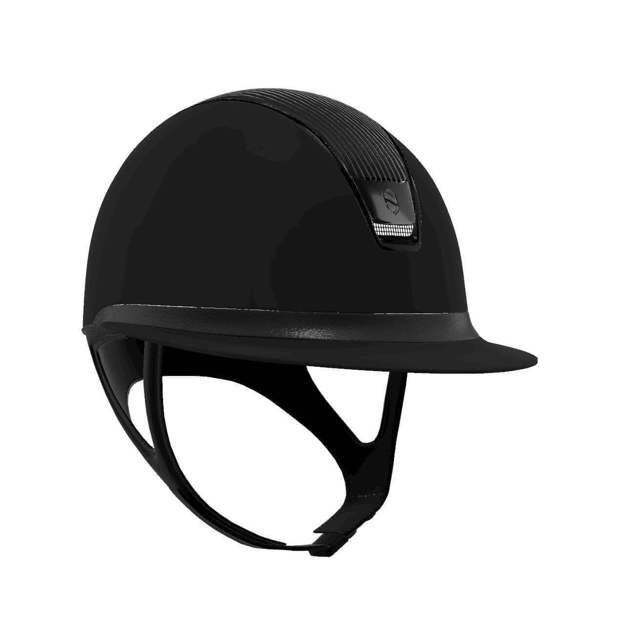 Samshield Reithelm Miss Shield 2.0 Black SM Top + Frontal Band Shimmer Leather Trim + Blason Black Chrome Samshield Reithelm Miss Shield 2.0 Black SM Top + Frontal Band Shimmer Leather Trim + Blason Black Chrome