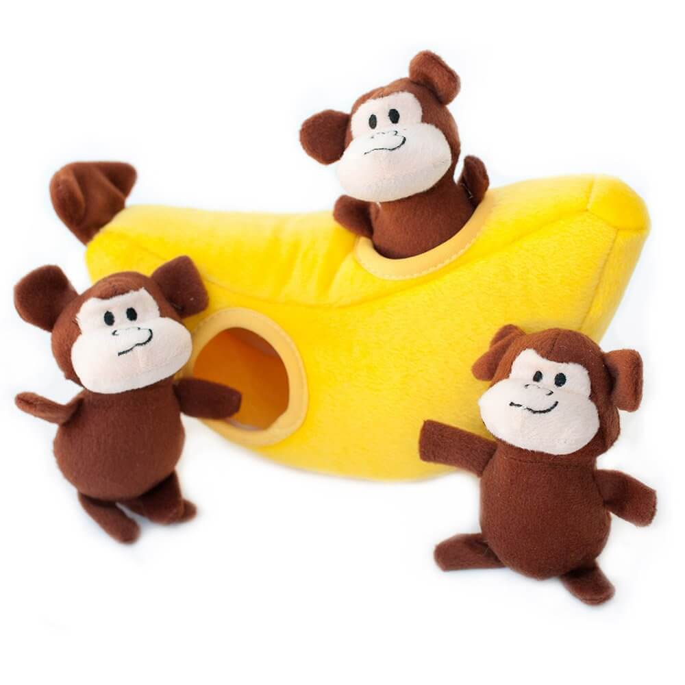 ZippyPaws Hundespielzeug Monkey n Banana interaktiv ZippyPaws Hundespielzeug Monkey n Banana interaktiv