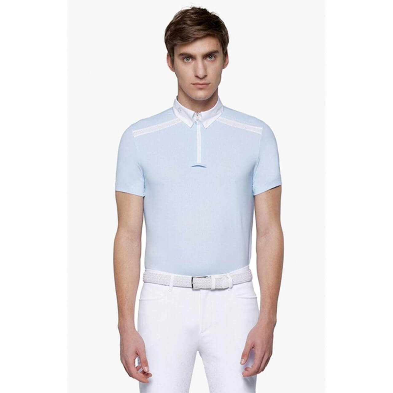 Cavalleria Toscana Turniershirt Kurzarm Herren Jersey Perforated Insert FS 2022 Cavalleria Toscana Turniershirt Kurzarm Herren Jersey Perforated Insert FS 2022