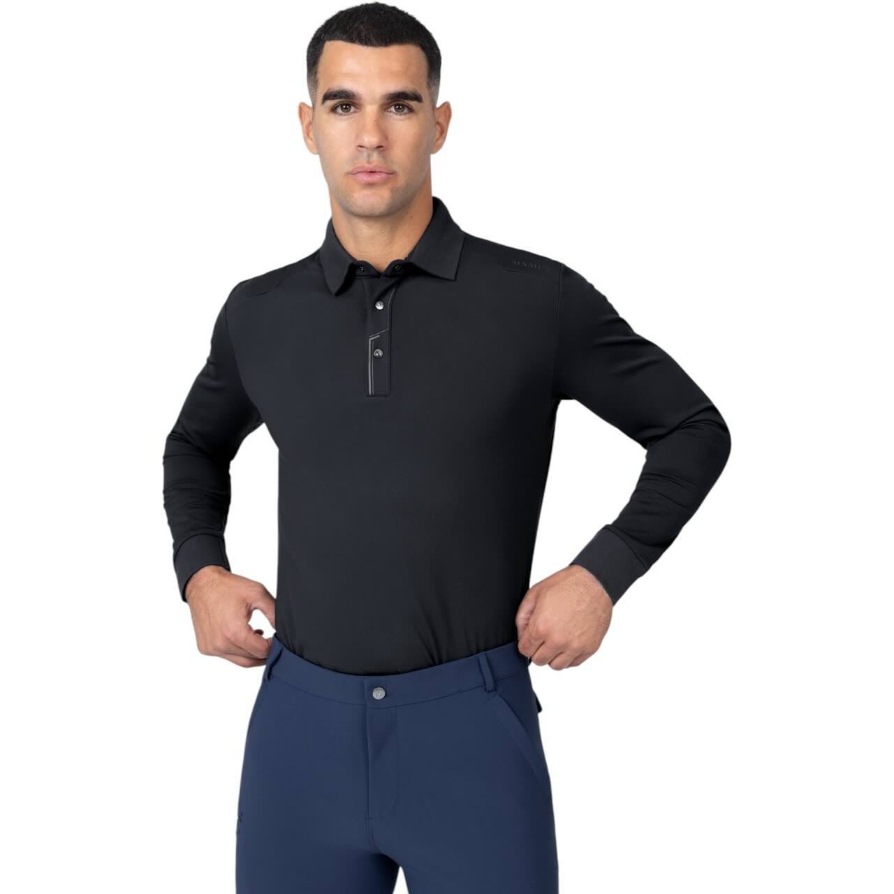 Maximilian Equestrian Polo-Shirt Herren Langarm Volt Shirt Maximilian Equestrian Polo-Shirt Herren Langarm Volt Shirt