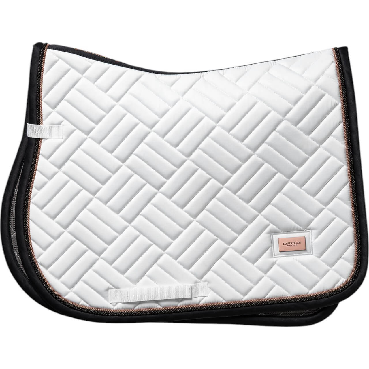 Equestrian Stockholm Springschabracke Jump Saddle Pad Modern White Dark Ocean Schabracke Springen Equestrian Stockholm Springschabracke Jump Saddle Pad Modern White Dark Ocean Schabracke Springen
