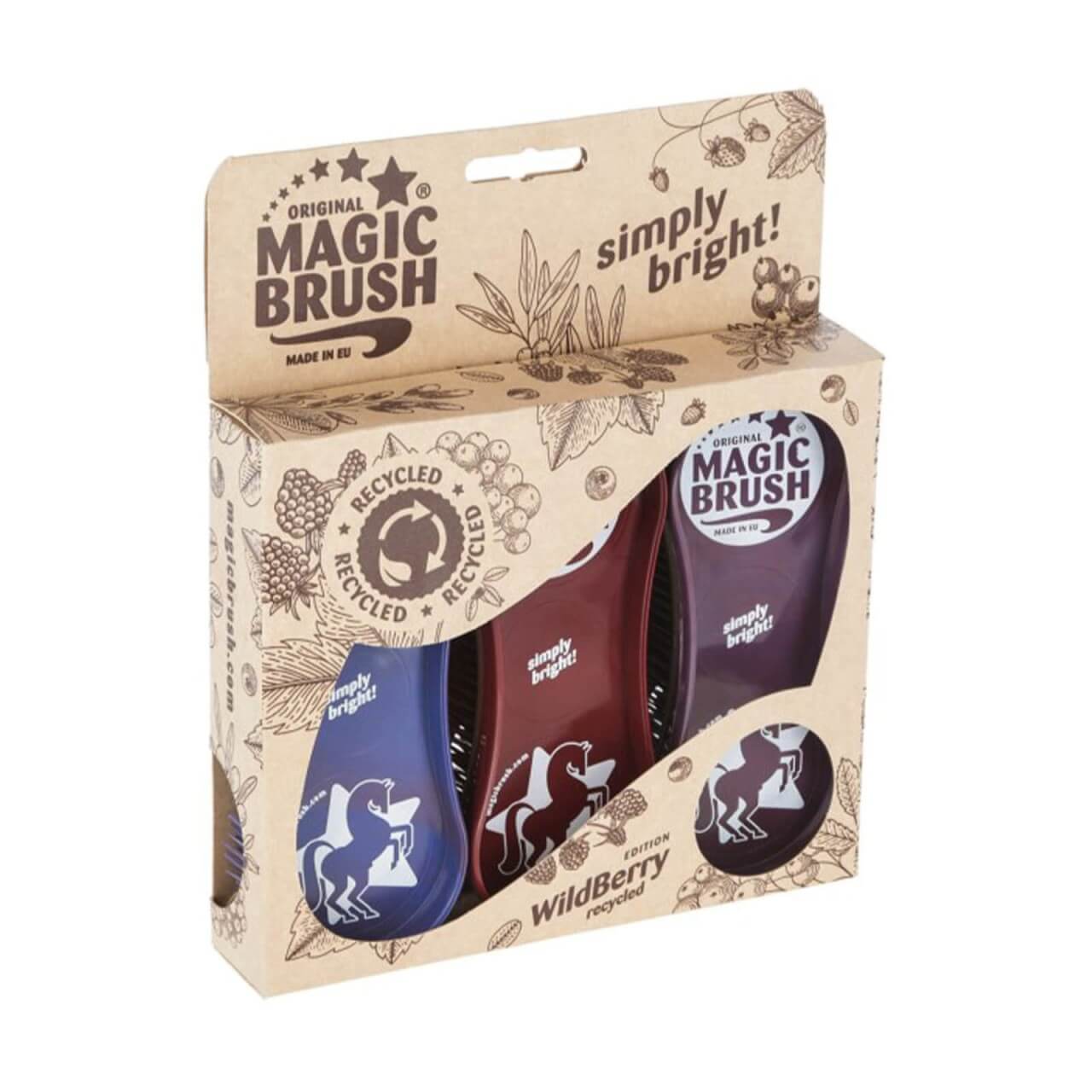 Magic Brush Pferdebürsten Set Wildberry Recycled Magic Brush Pferdebürsten Set Wildberry Recycled