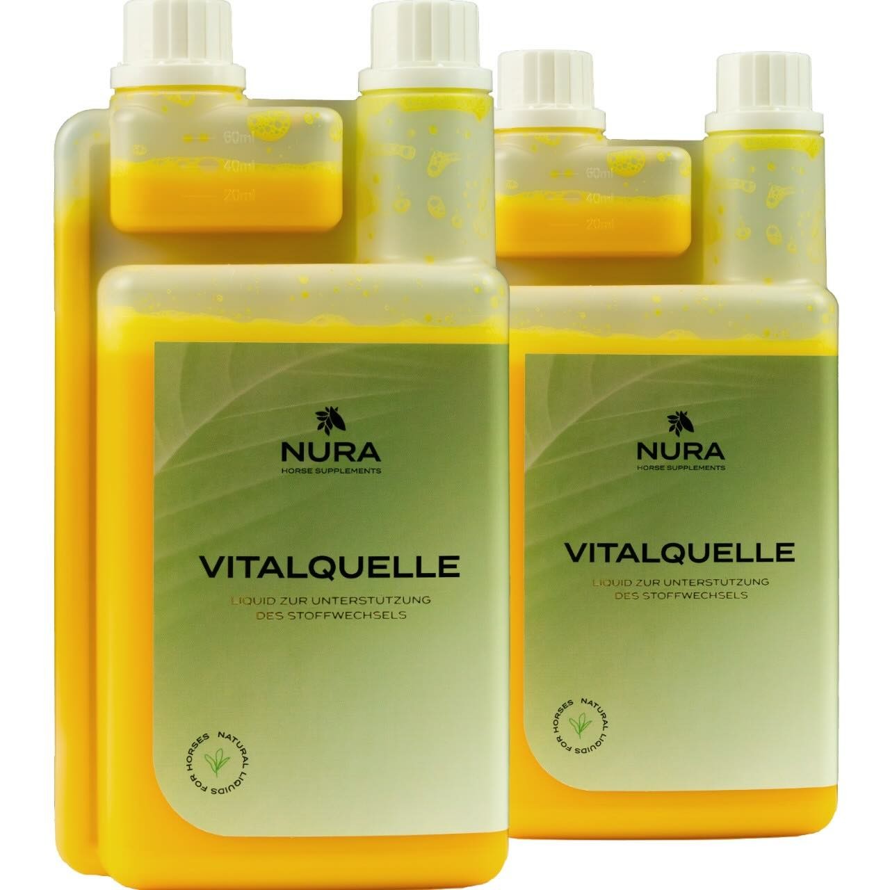 NURA HORSE SUPPLEMENTS Stoffwechsel Liquid Vitalquelle 2er Set Ergänzungsfuttermittel Doppelpack NURA HORSE SUPPLEMENTS Stoffwechsel Liquid Vitalquelle 2er Set Ergänzungsfuttermittel Doppelpack