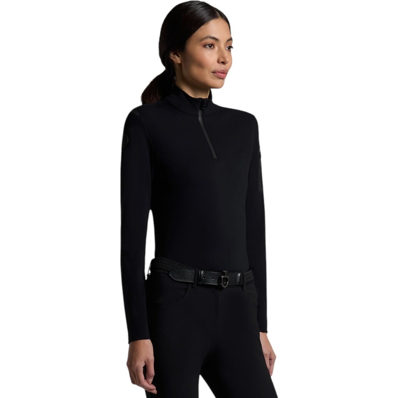 Cavalleria Toscana Baselayer Damen Langarm Turtleneck HW 2025 Half-Zip Cavalleria Toscana Baselayer Damen Langarm Turtleneck HW 2025 Half-Zip