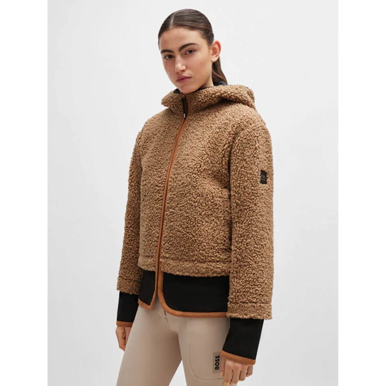 Boss Equestrian Jacke Damen Lucy Hybrid Teddy Puffer HW 2024 Faserjacke Boss Equestrian Jacke Damen Lucy Hybrid Teddy Puffer HW 2024 Faserjacke