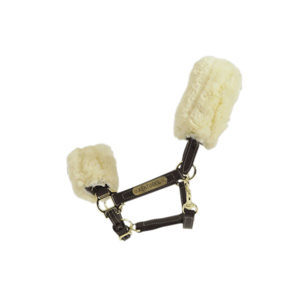 Kentucky Horsewear Lederhalfter Lammfell Kentucky Horsewear Lederhalfter Lammfell