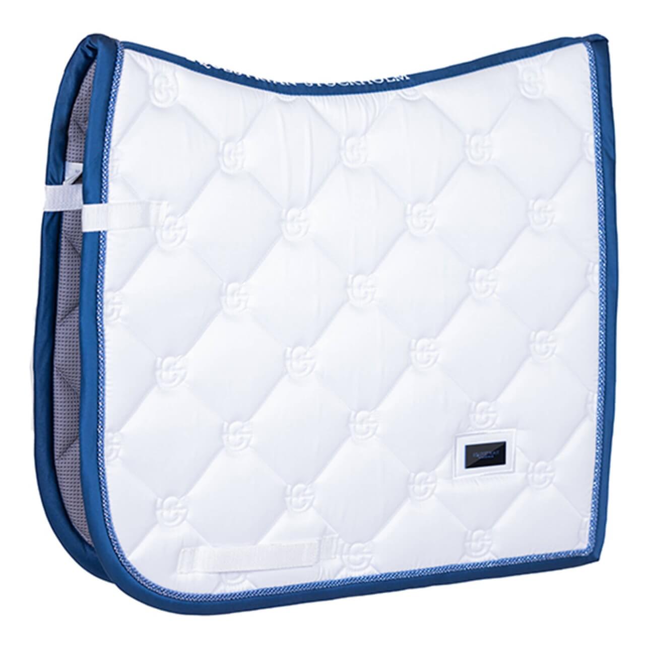 Equestrian Stockholm Schabracke Dressur White Blue Meadow Dressurschabracke Equestrian Stockholm Schabracke Dressur White Blue Meadow Dressurschabracke