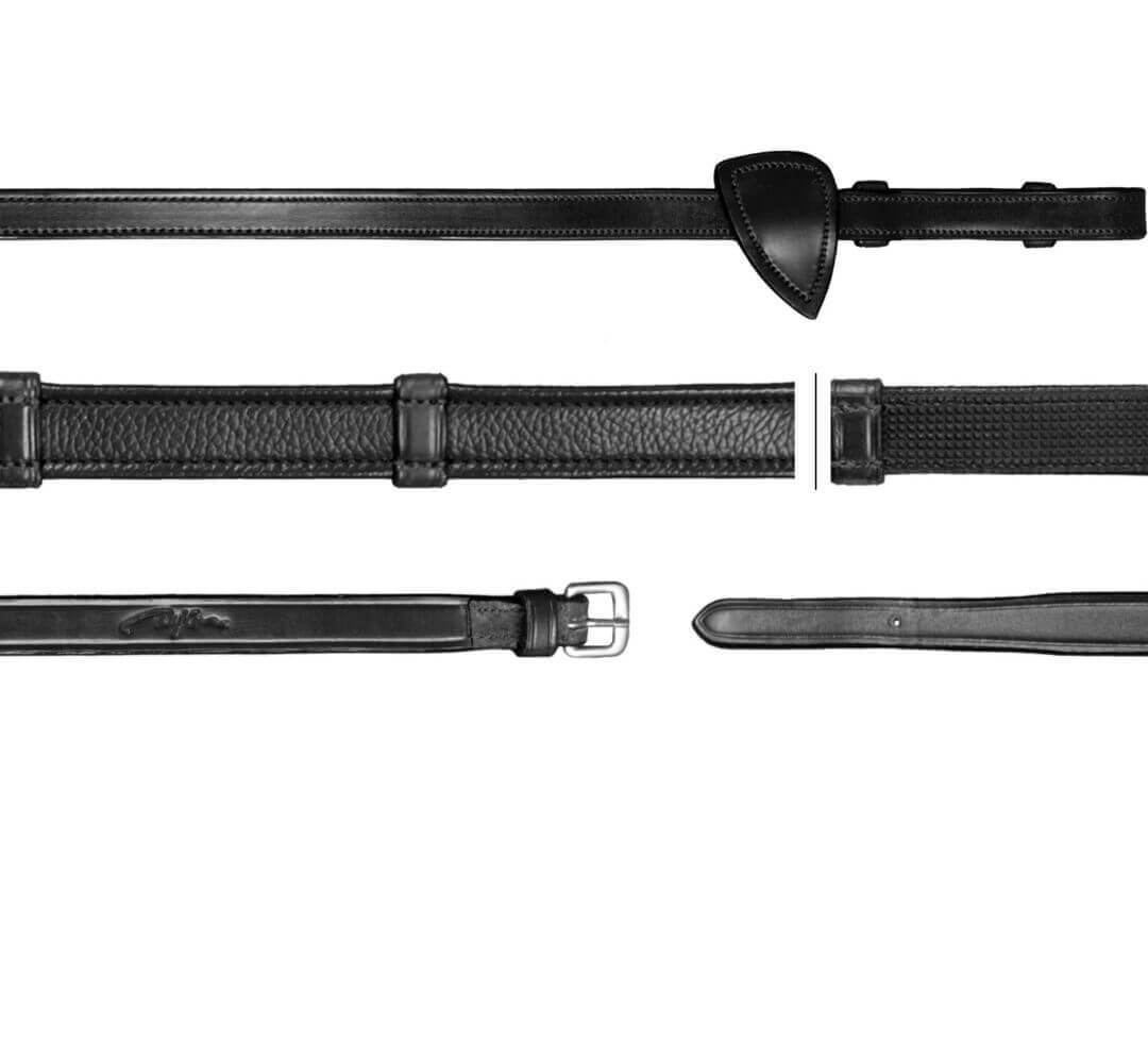 Dy´on Jagdzügel mit 7 Lederstegen New English Collection 16mm Zügel Dy´on Jagdzügel mit 7 Lederstegen New English Collection 16mm Zügel