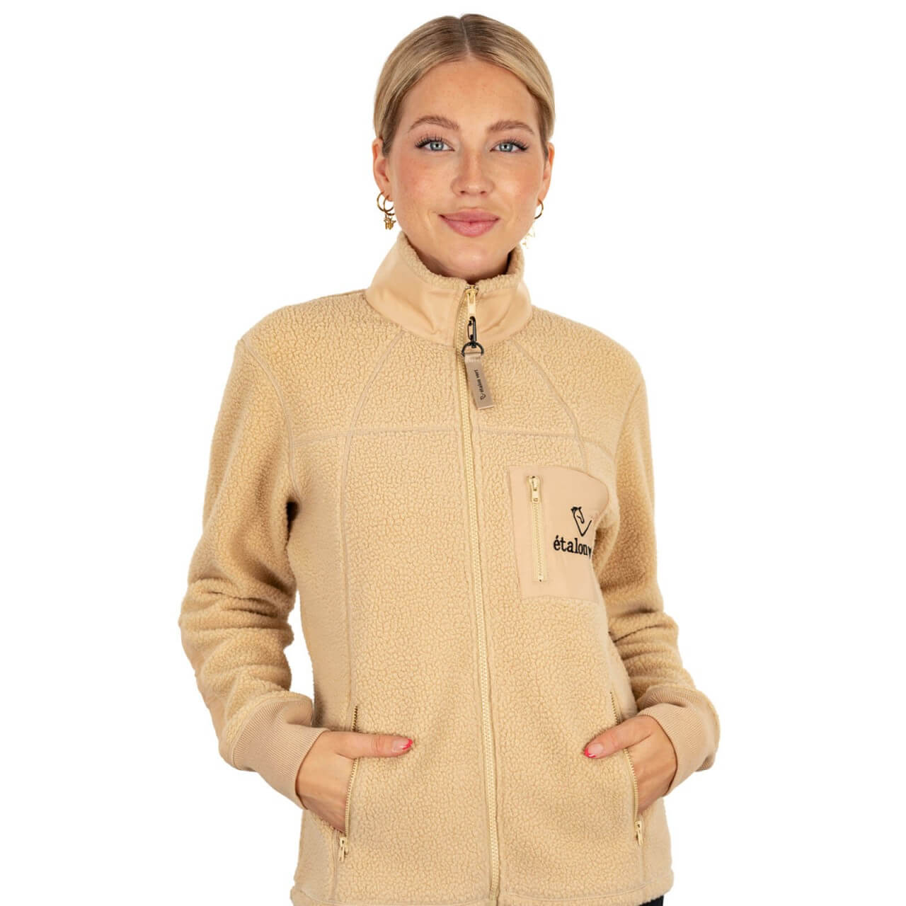 etalon vert Jacke Damen Livello Teddyjacke etalon vert Jacke Damen Livello Teddyjacke